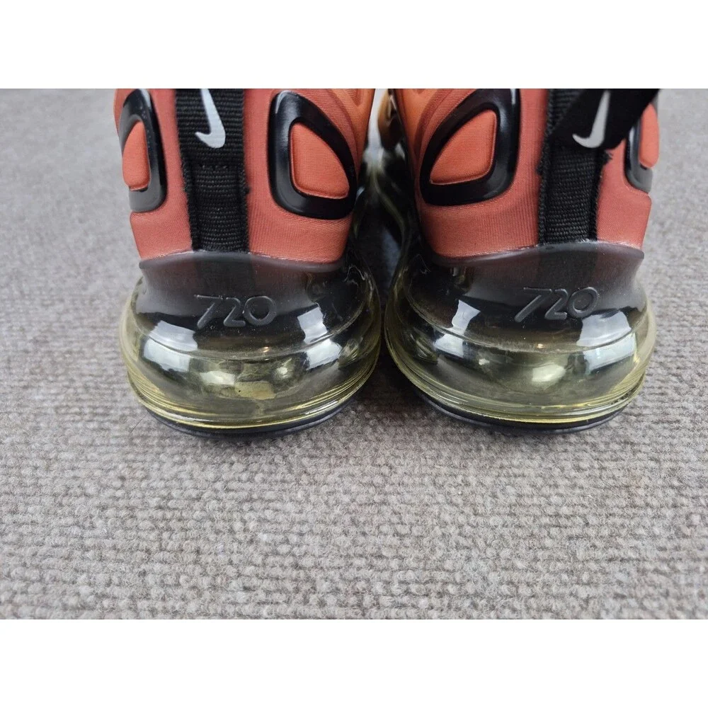 Nike Air Max 720 Sunset Sneakers Men's Sz US 8 Orange/Black Shoes AO2924-800